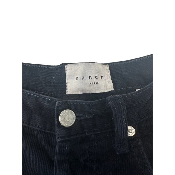 Sandro‎ Men's  Navy Droit Cotton Button Fly Corduroy Straight Leg Pants Size 33 - Picture 3 of 13